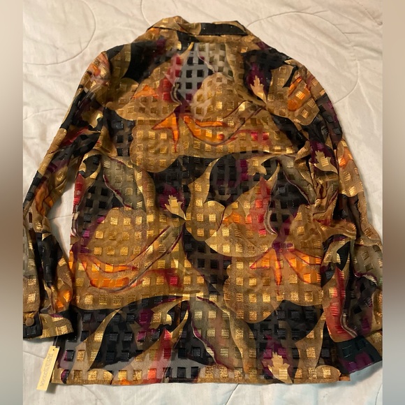 Melissa Robyn Sheer Button Down L - Picture 3 of 10